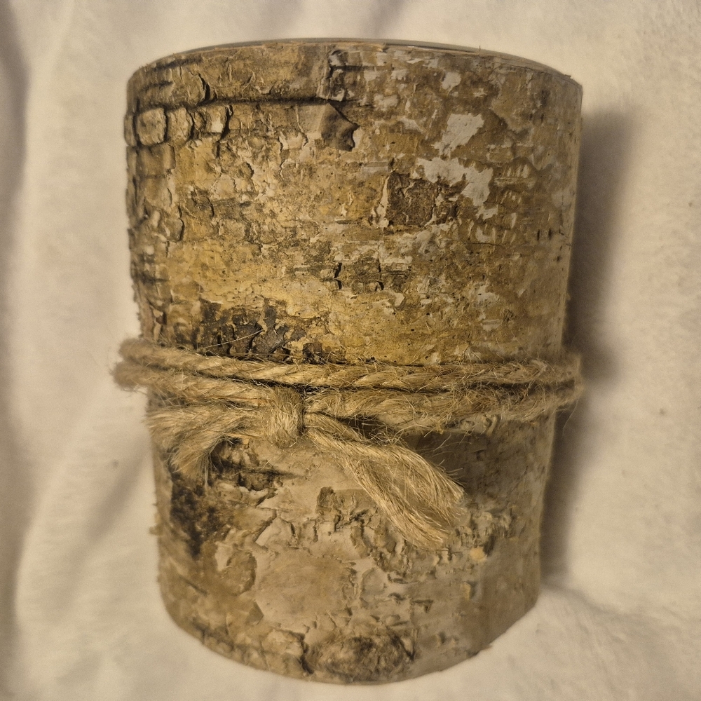 Birch Bark Candle with Twine